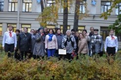Открытие памятного знака "Дерево дружбы"